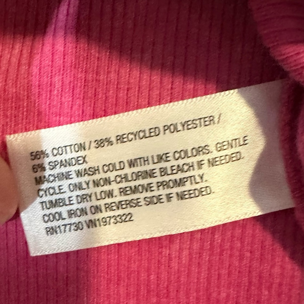 Wild Fable Pink Twist Front Ribbed Crop Top M - Picture 6 of 6